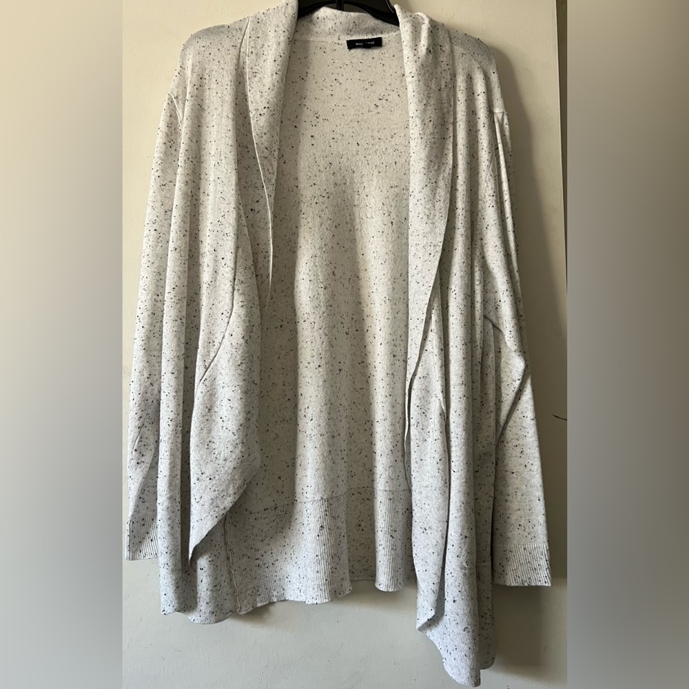 Beautiful Verve Ami cardigan white color with black dotted design.